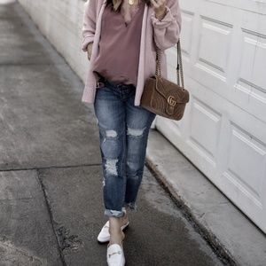 side panel distressed maternity jeans
